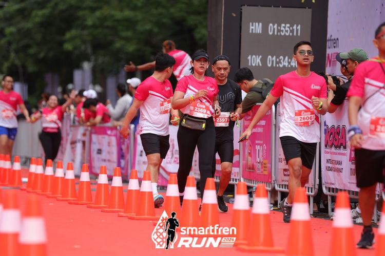 Race photo from Smartfren Run 2024