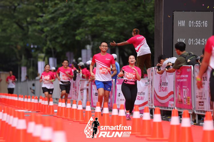 Race photo from Smartfren Run 2024