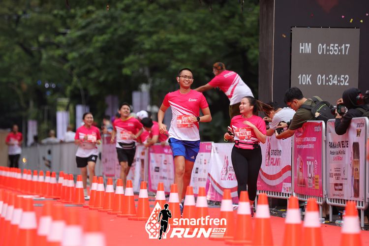Race photo from Smartfren Run 2024