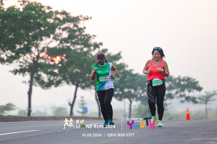 Race photo from BAF LIONS RUN 2024