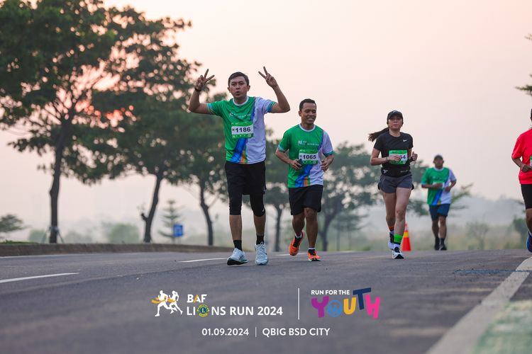 Race photo from BAF LIONS RUN 2024