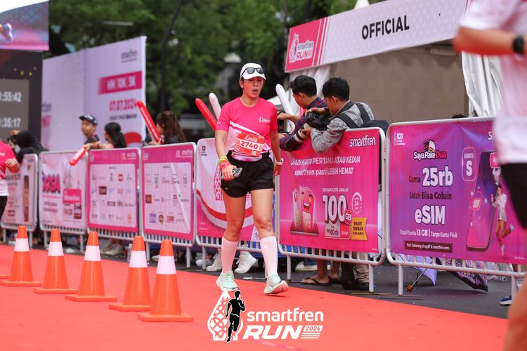 Race photo from Smartfren Run 2024