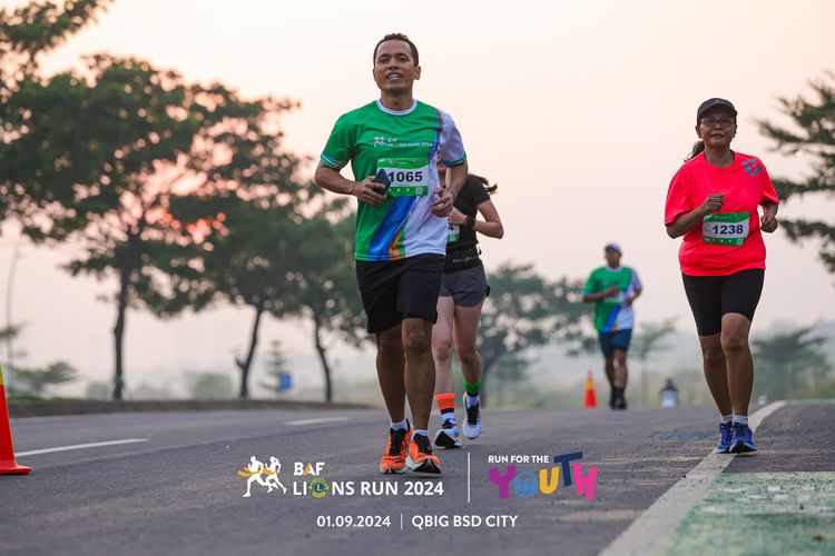 Race photo from BAF LIONS RUN 2024