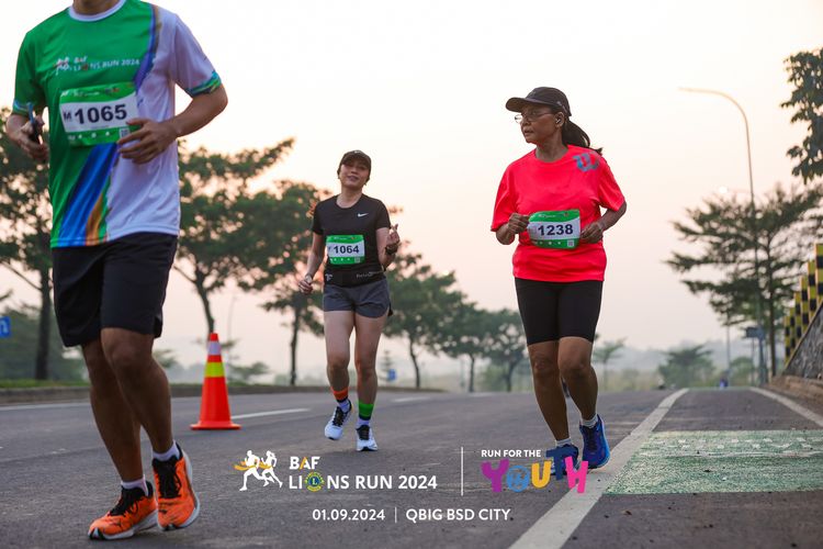 Race photo from BAF LIONS RUN 2024