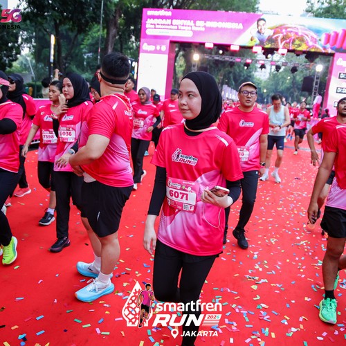 Race photo from SMARTFREN RUN 2026