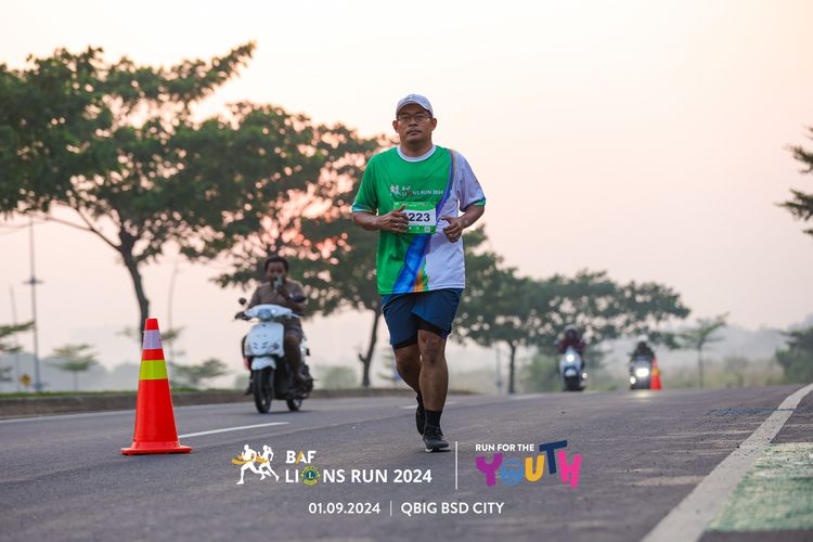 Race photo from BAF LIONS RUN 2024