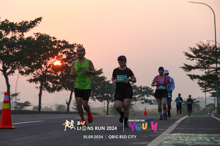Race photo from BAF LIONS RUN 2024