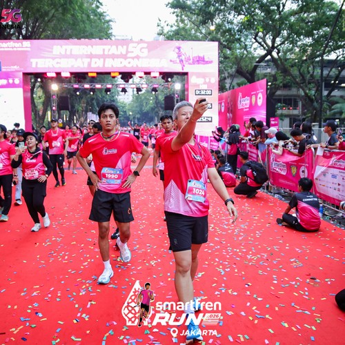 Race photo from SMARTFREN RUN 2026