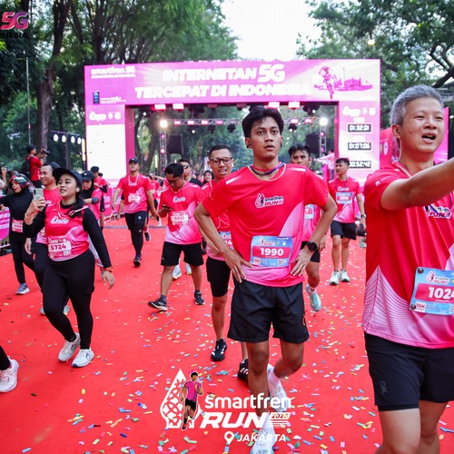 Race photo from SMARTFREN RUN 2026