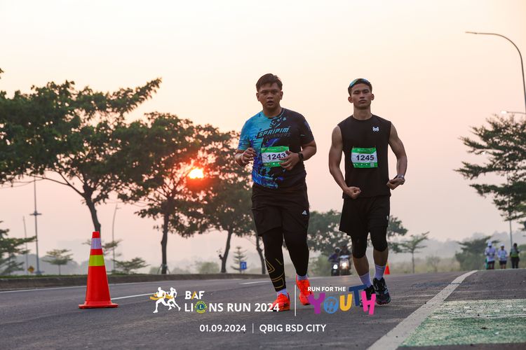 Race photo from BAF LIONS RUN 2024
