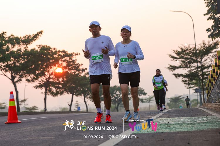 Race photo from BAF LIONS RUN 2024