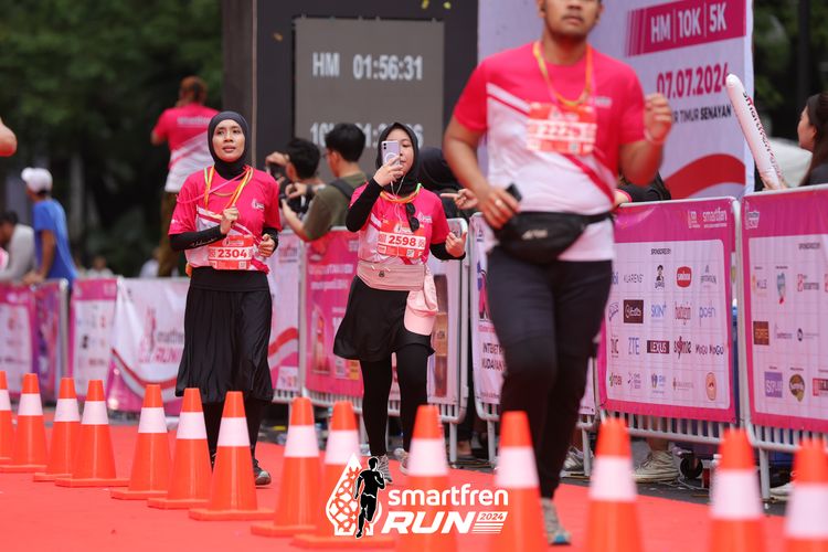 Race photo from Smartfren Run 2024