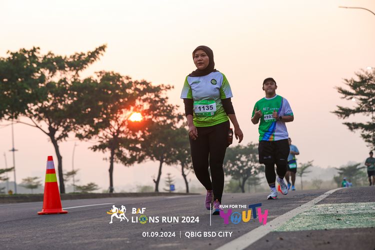 Race photo from BAF LIONS RUN 2024