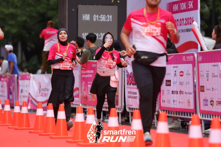 Race photo from Smartfren Run 2024