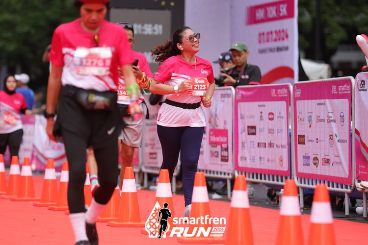Race photo from Smartfren Run 2024