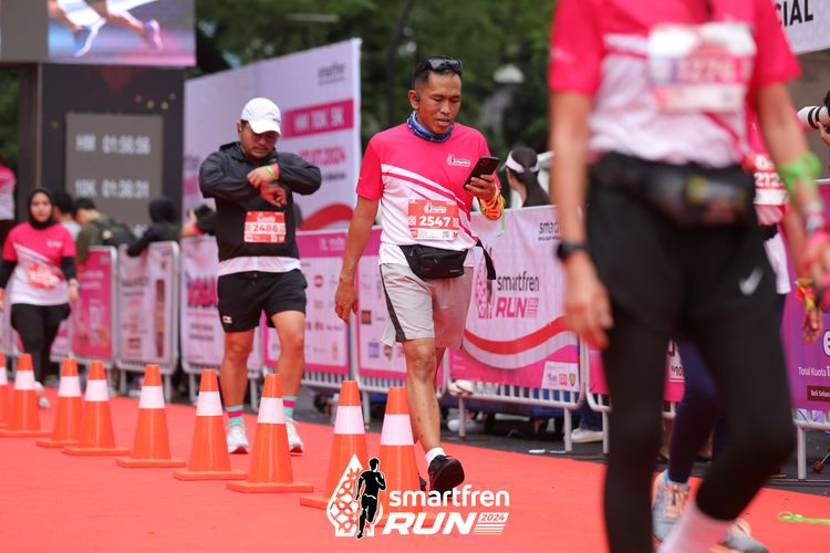 Race photo from Smartfren Run 2024