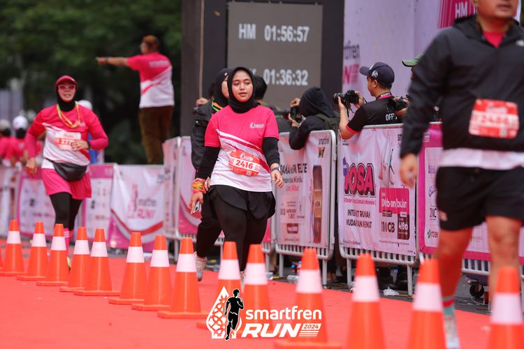 Race photo from Smartfren Run 2024