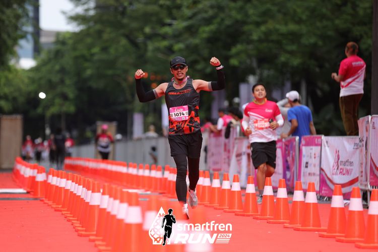 Race photo from Smartfren Run 2024