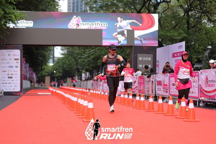Race photo from Smartfren Run 2024