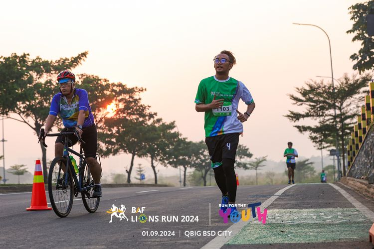 Race photo from BAF LIONS RUN 2024