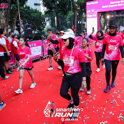 Race photo from SMARTFREN RUN 2026