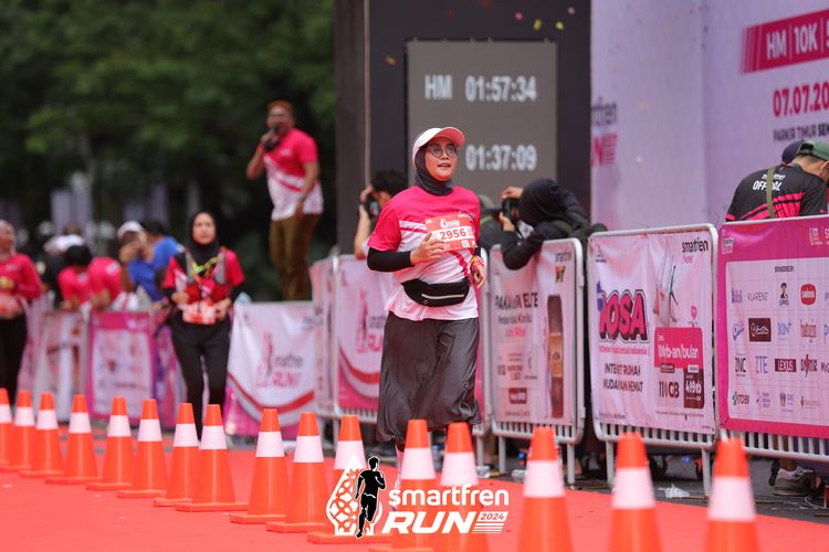 Race photo from Smartfren Run 2024