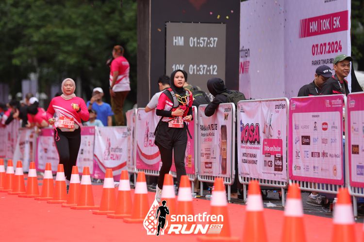 Race photo from Smartfren Run 2024