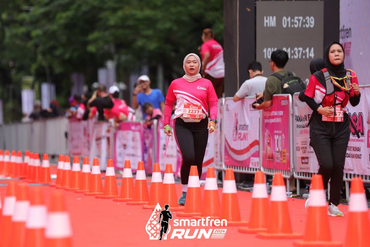 Race photo from Smartfren Run 2024