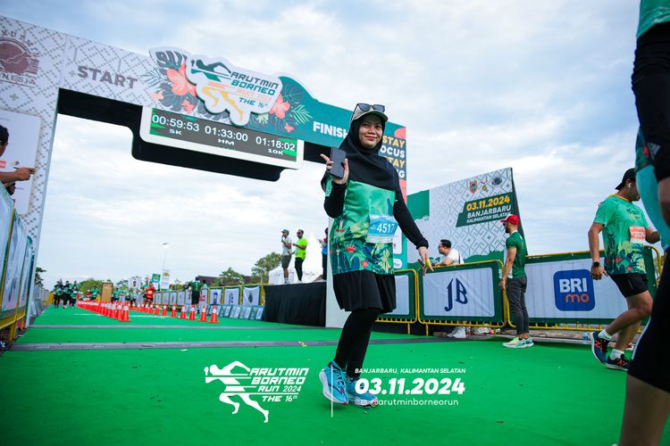 Race photo from Arutmin Borneo Run 2024