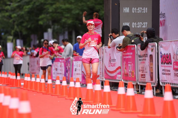 Race photo from Smartfren Run 2024