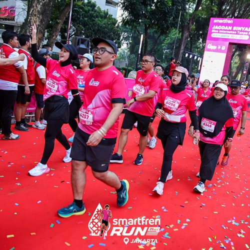 Race photo from SMARTFREN RUN 2026