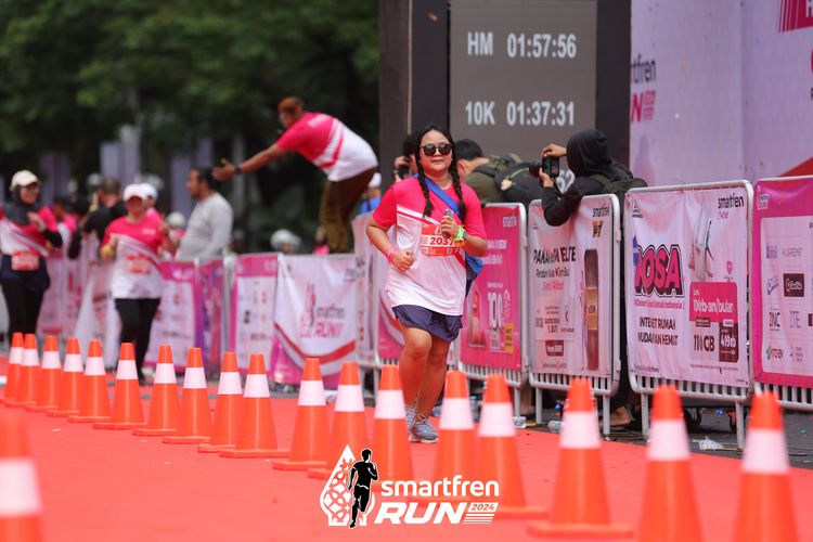 Race photo from Smartfren Run 2024