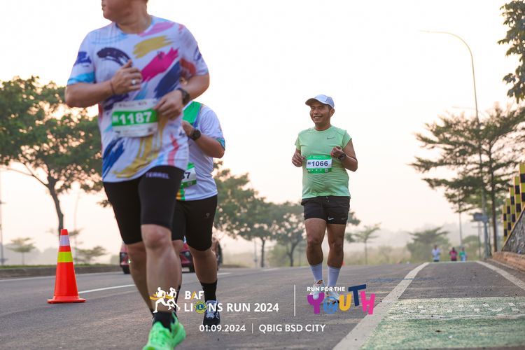 Race photo from BAF LIONS RUN 2024