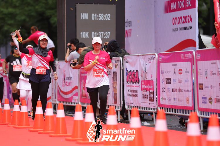 Race photo from Smartfren Run 2024