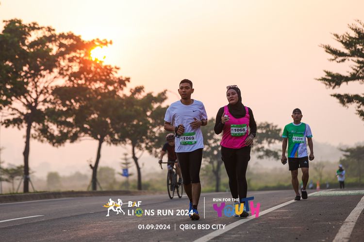Race photo from BAF LIONS RUN 2024