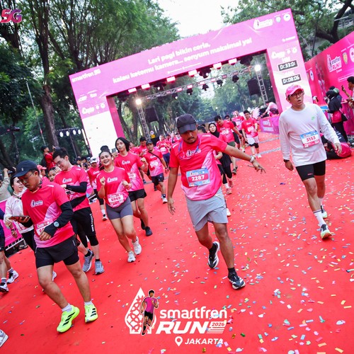 Race photo from SMARTFREN RUN 2026