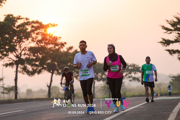 Race photo from BAF LIONS RUN 2024