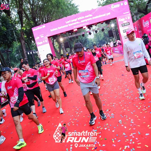 Race photo from SMARTFREN RUN 2026