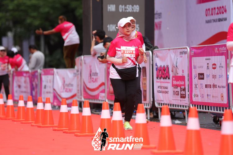Race photo from Smartfren Run 2024