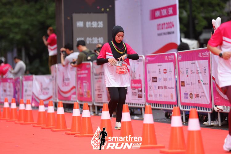 Race photo from Smartfren Run 2024