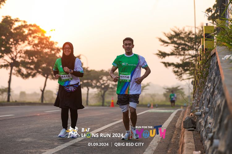 Race photo from BAF LIONS RUN 2024