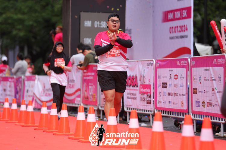 Race photo from Smartfren Run 2024