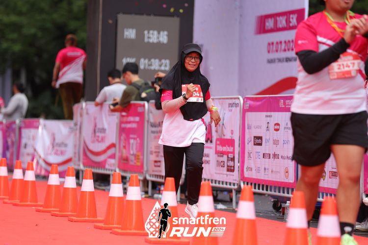 Race photo from Smartfren Run 2024