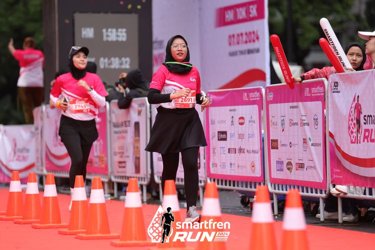 Race photo from Smartfren Run 2024