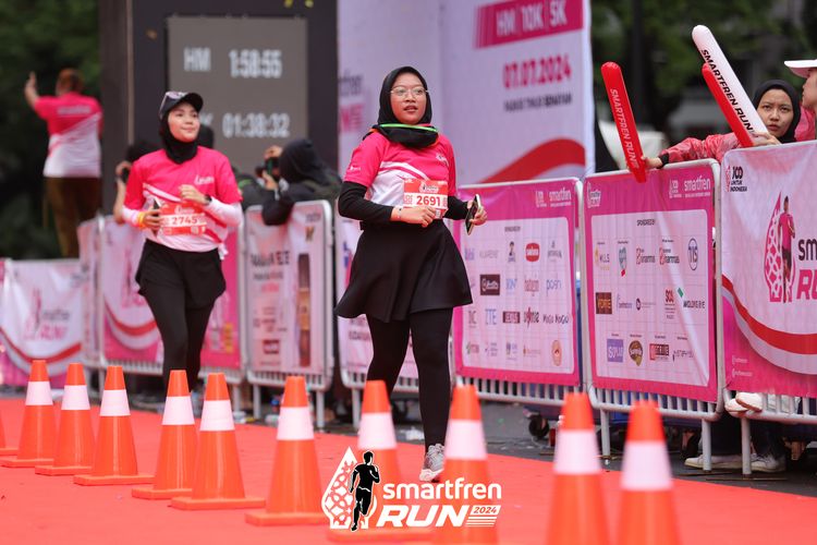 Race photo from Smartfren Run 2024