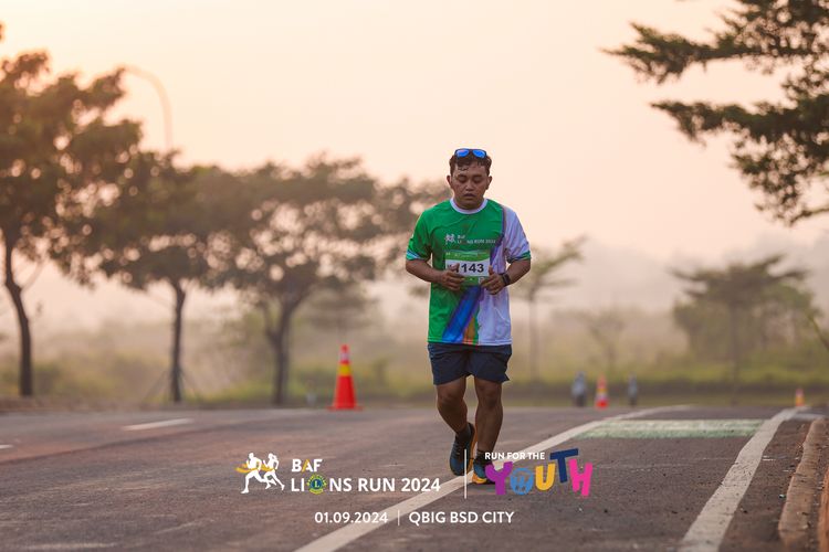 Race photo from BAF LIONS RUN 2024