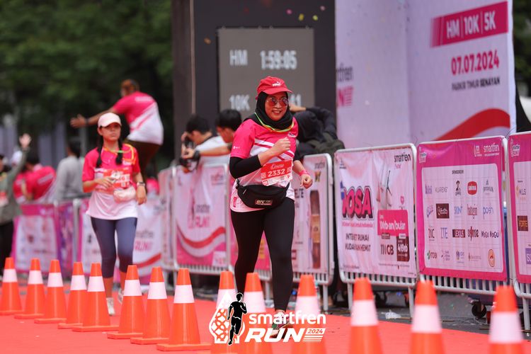Race photo from Smartfren Run 2024