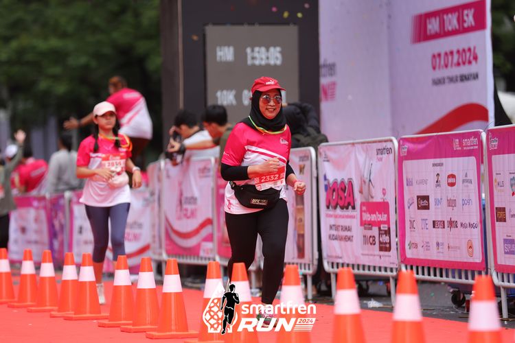 Race photo from Smartfren Run 2024