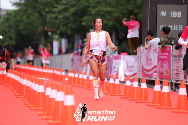 Race photo from Smartfren Run 2024