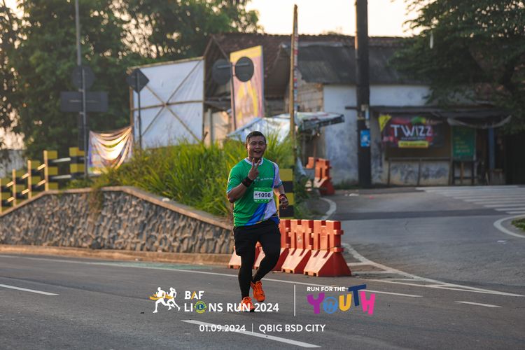 Race photo from BAF LIONS RUN 2024